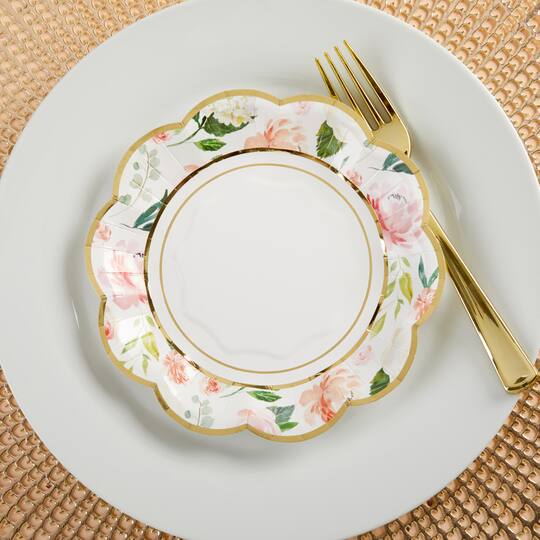 Kate Aspen® 7" Brunch Floral Paper Plates, 32ct.